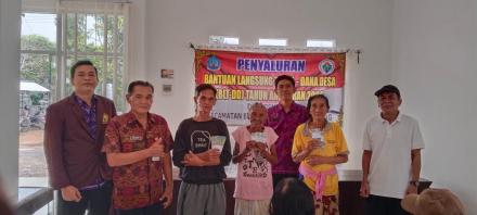 Penyaluran BLT Dana Desa Periode Januari- Maret kepada Warga Penerima Manfaat